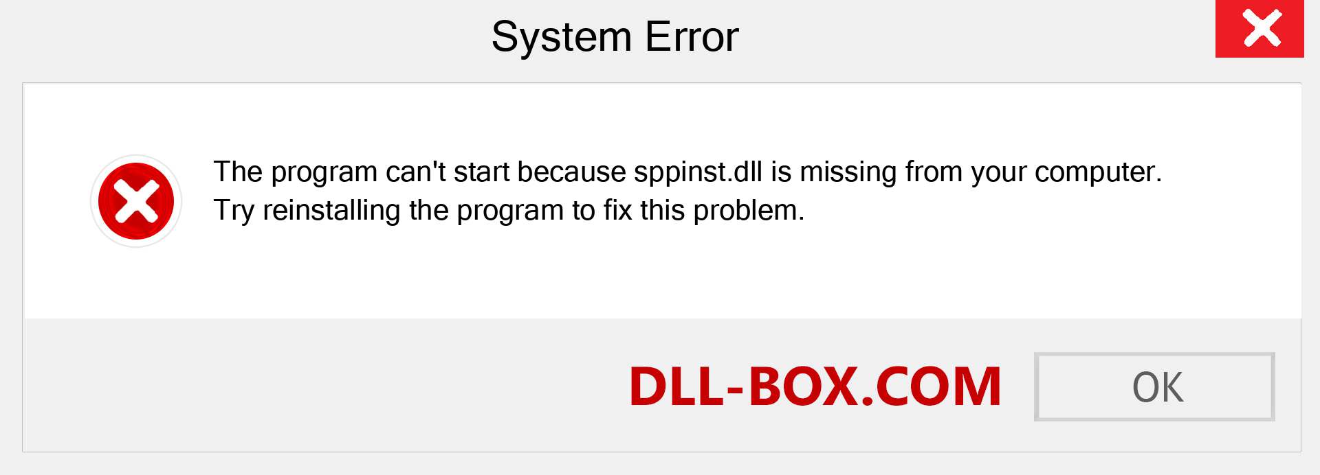  sppinst.dll file is missing?. Download for Windows 7, 8, 10 - Fix  sppinst dll Missing Error on Windows, photos, images